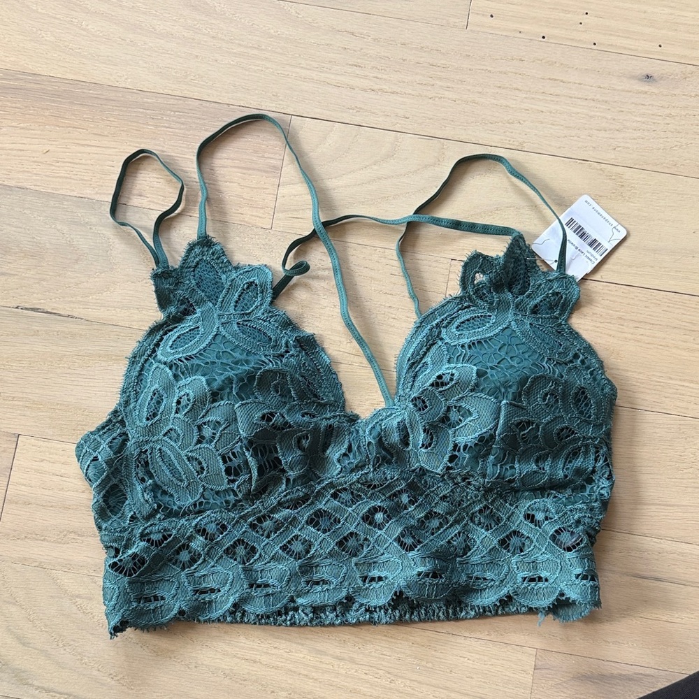 Anemone Turquoise Lace Top